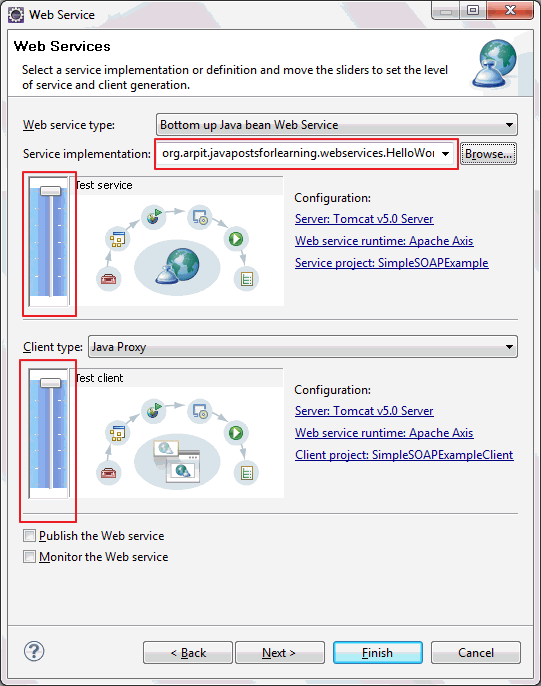 Create SOAP web services